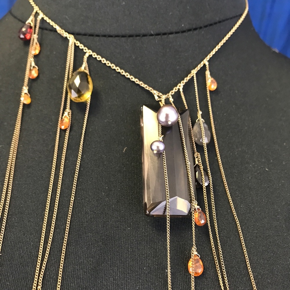 Fragments semi precious stone necklace